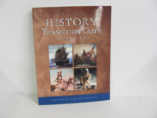 History Transition Guide Veritas Pre-Owned Etter World History Books