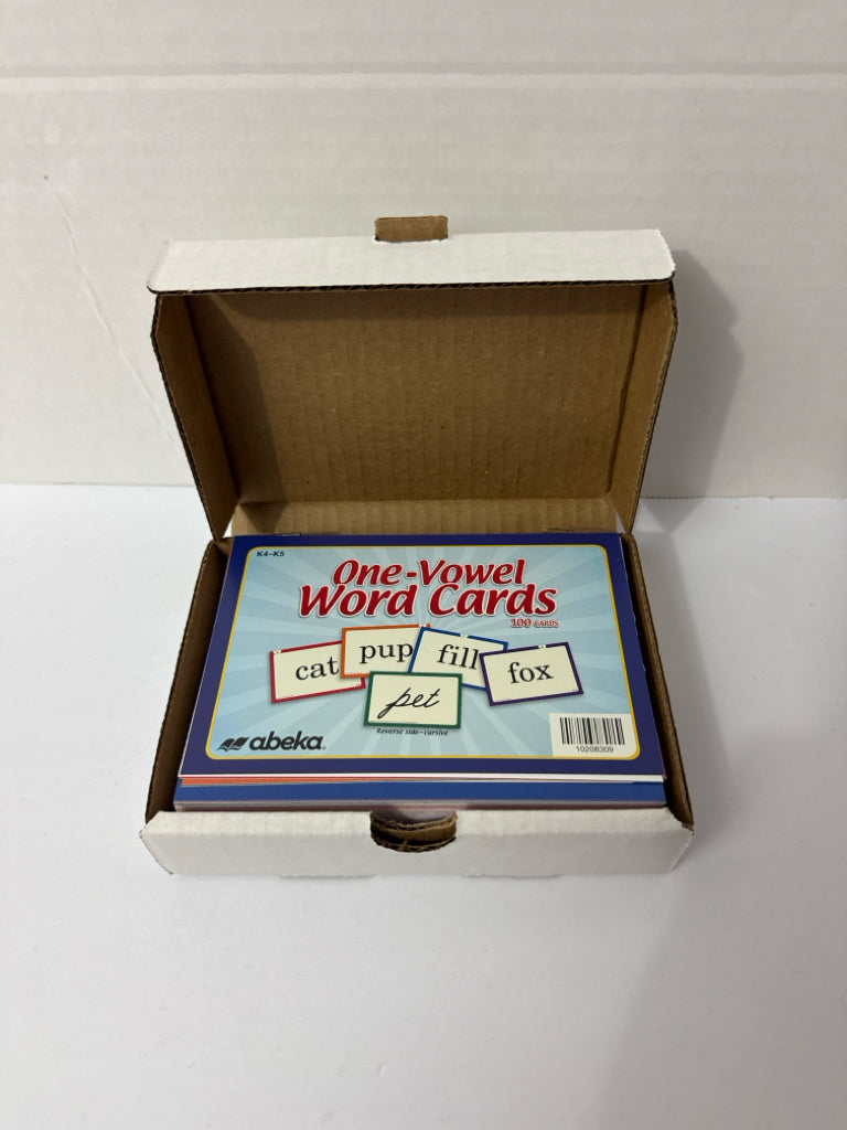 One Vowel Word Cards Abeka Cards Pre-Owned Kindergarten Language Textbooks