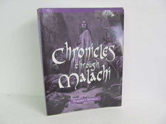 Chronicles through Malachi Veritas Press Teacher Manual  Pre-Owned Bible Books