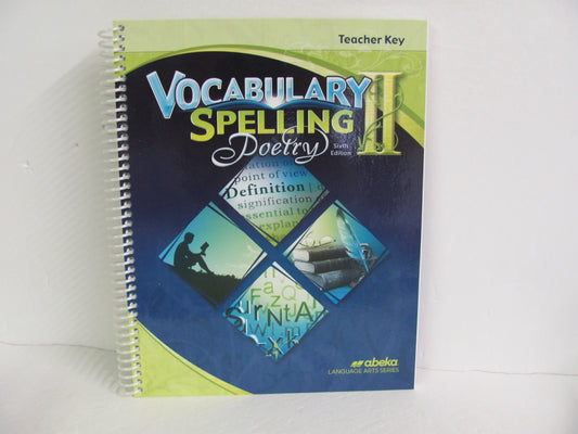 Vocabulary Spelling Poetry II Abeka 8th Grade Spelling/Vocabulary Books