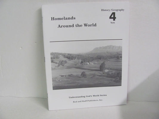 Homelands Around the World Rod & Staff Tests  Pre-Owned History Textbooks