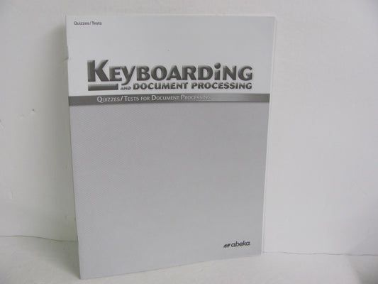 Keyboarding Abeka Quizzes/Tests  Pre-Owned High School Electives (Books)
