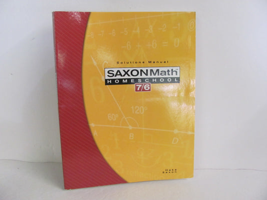 Math 76 Saxon Solution Key Pre-Owned Saxon 6th Grade Mathematics Textbooks