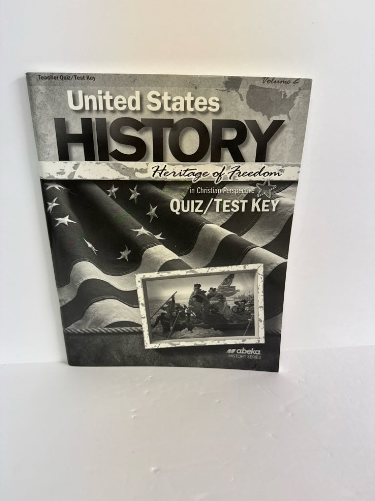 United States History Vol 2 Abeka Quiz/Test Key Pre-Owned History Textbooks