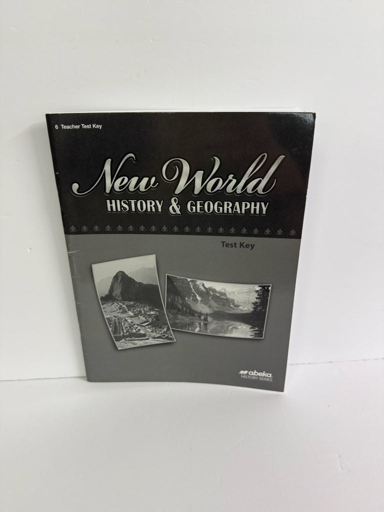 New World History & Geography Maps Abeka Test Key Pre-Owned History Textbooks
