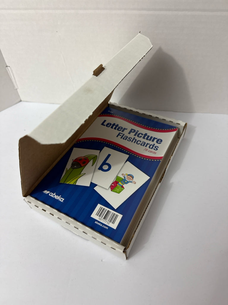 Letter Picture Flashcards Abeka Flashcards Pre-Owned Language Textbooks