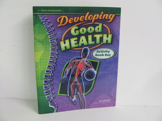 Developing Good Health Abeka Activity Key Pre-Owned 4th Grade Health Books