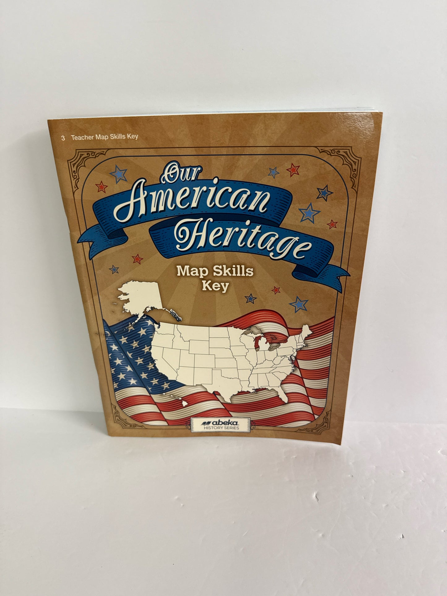 Our American Heritage Abeka Map Skills Key Pre-Owned History Textbooks