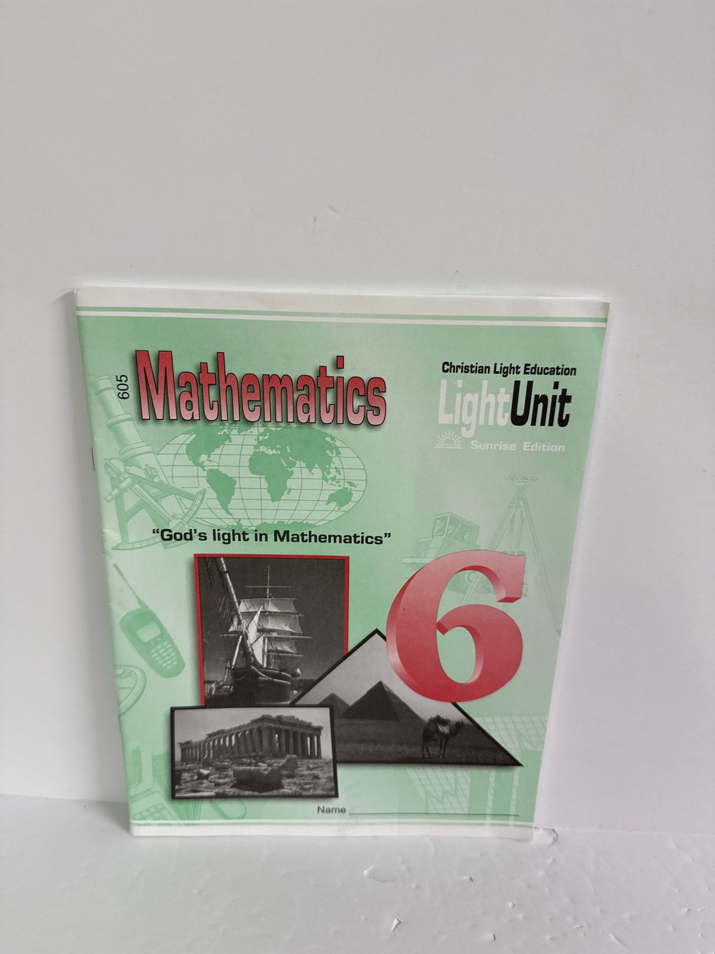 Math 6 Christian Light LightUnit Pre-Owned 6th Grade Mathematics Textbooks
