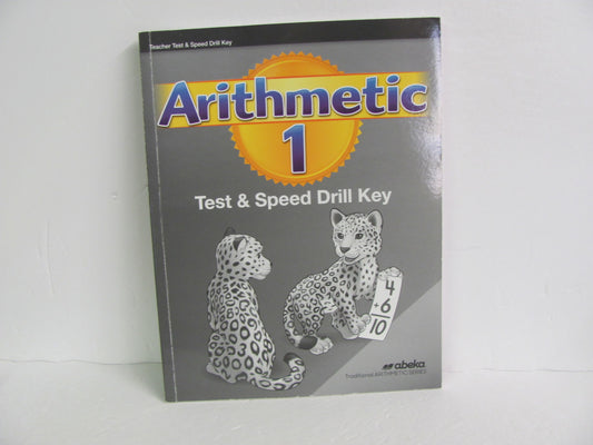 Arithmetic 1 Abeka Test Key Pre-Owned 1st Grade Mathematics Textbooks