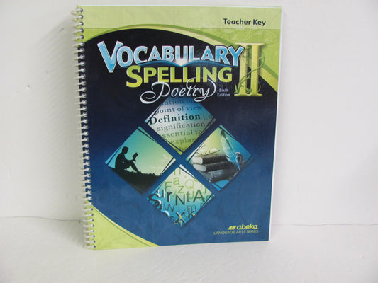 Vocabulary Spelling Poetry II Abeka 8th Grade Spelling/Vocabulary Books