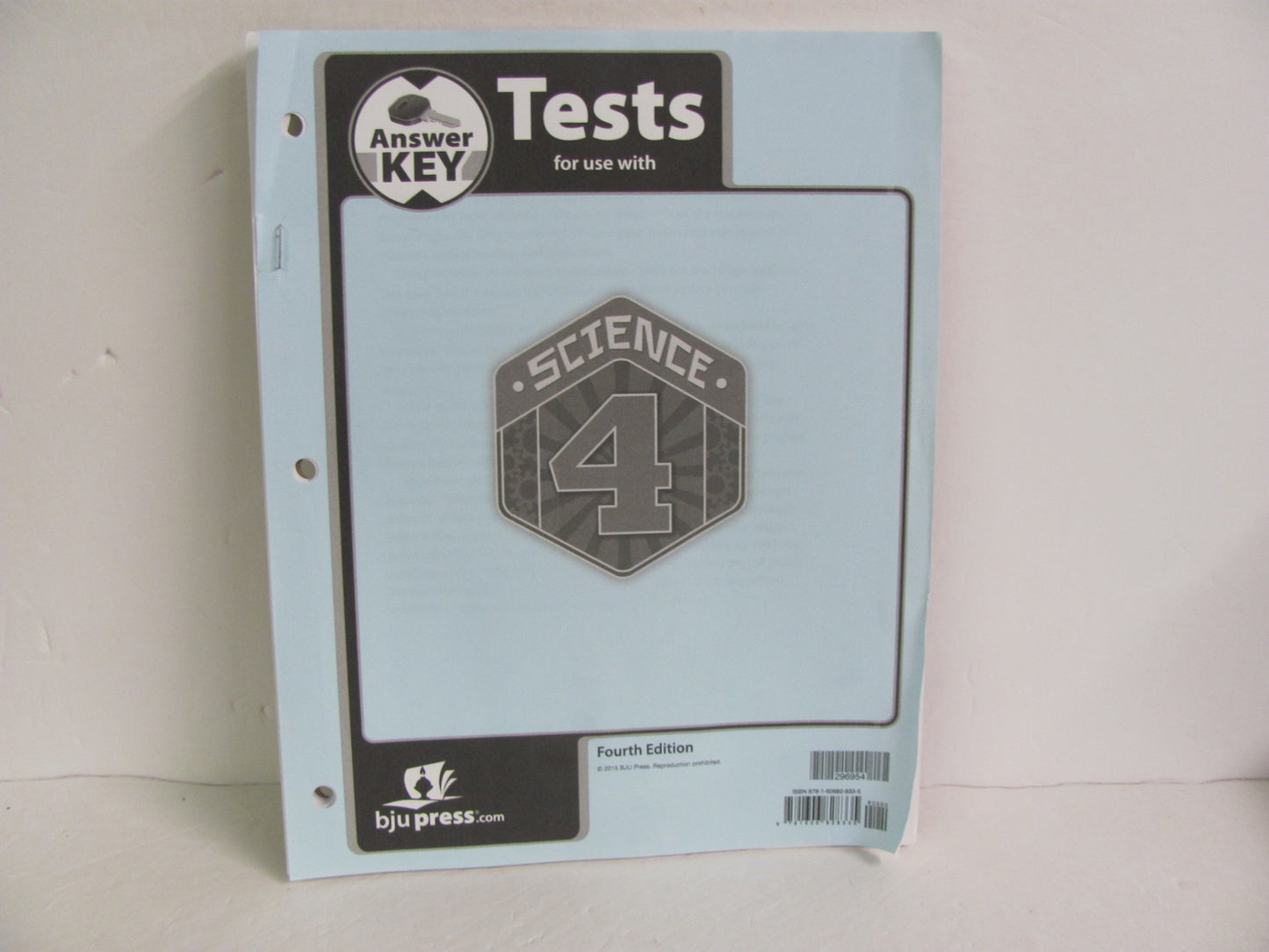 Science 4 BJU Press Test Key Pre-Owned 4th Grade Science Textbooks