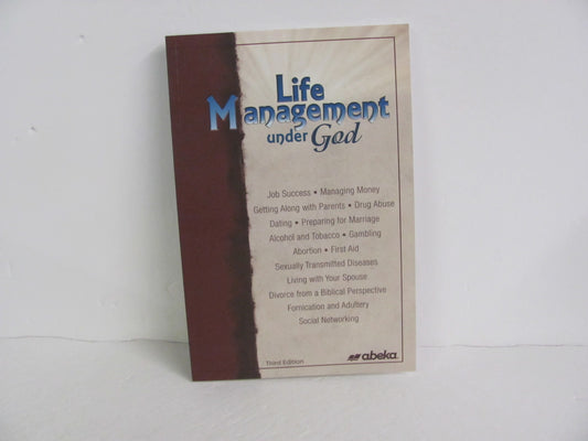 Life Management Under God Abeka Student Book Pre-Owned Bible Textbooks