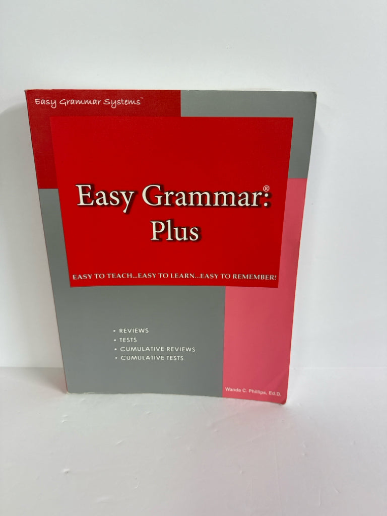 Easy Grammar Plus Easy Grammar Student Book Pre-Owned Language Textbooks