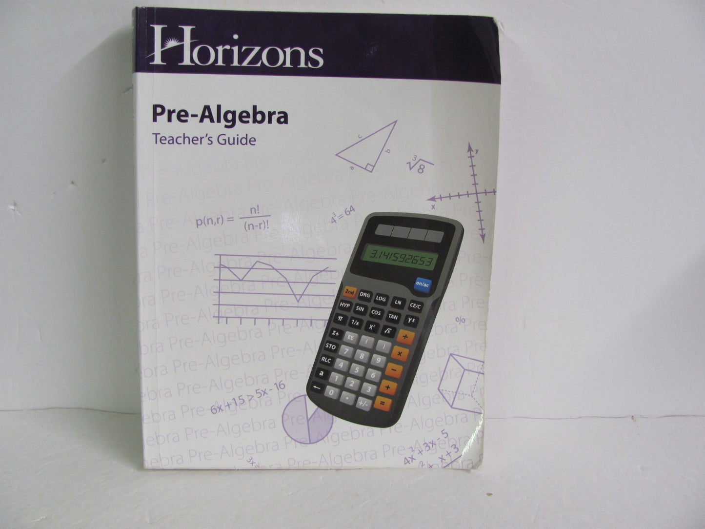 Pre Algebra Horizons Teacher Guide Pre-Owned 8th Grade Mathematics Textbooks