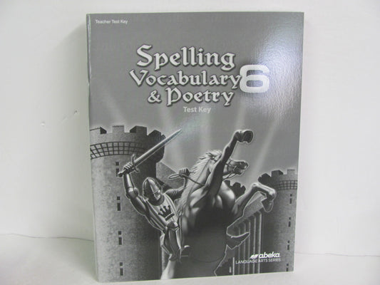 Spelling Vocabulary & Poetry Abeka Test Key Pre-Owned Spelling/Vocabulary Books