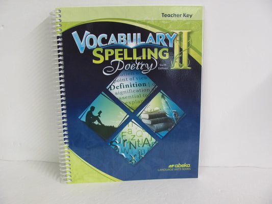Vocabulary Spelling Poetry II Abeka 8th Grade Spelling/Vocabulary Books