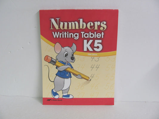Numbers Writing Tablet Abeka Student Book Pre-Owned Mathematics Textbooks