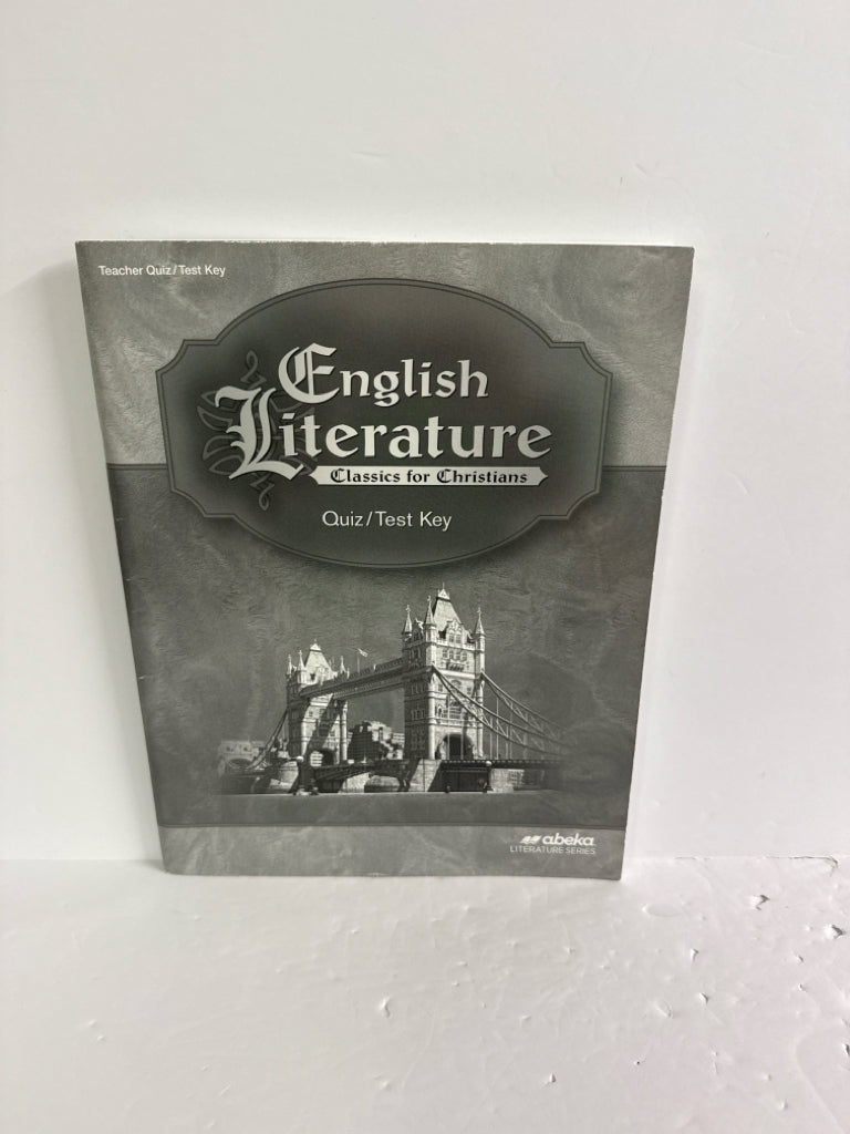 English Literature Abeka Quiz/Test Key Pre-Owned 12th Grade Language Textbooks