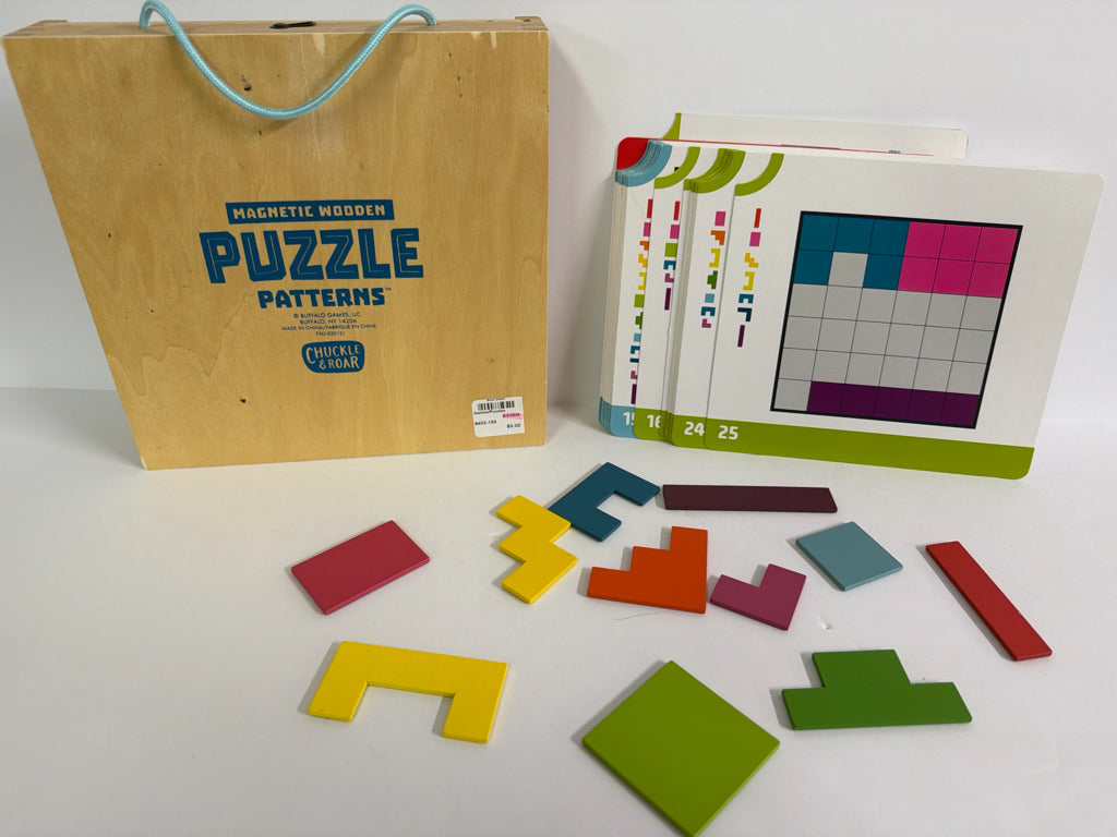 Magnetic Wooden Puzzle Patterns Chuckle & Roar Puzzle Preowned Games/Puzzles