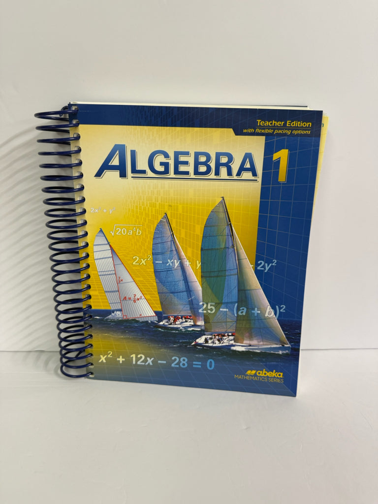 Algebra I Abeka Teacher Edition Pre-Owned 9th Grade Mathematics Textbooks