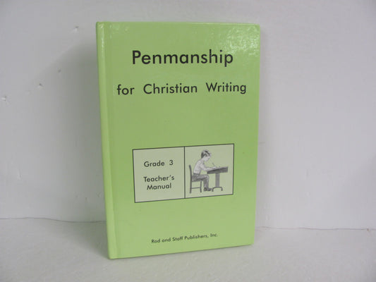 Penmanship Rod & Staff Student Book Pre-Owned 3rd Grade Penmanship Books