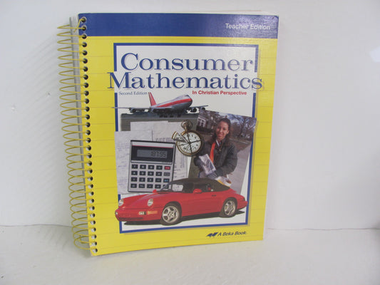 Consumer Mathematics Abeka Teacher Edition  Pre-Owned Mathematics Textbooks