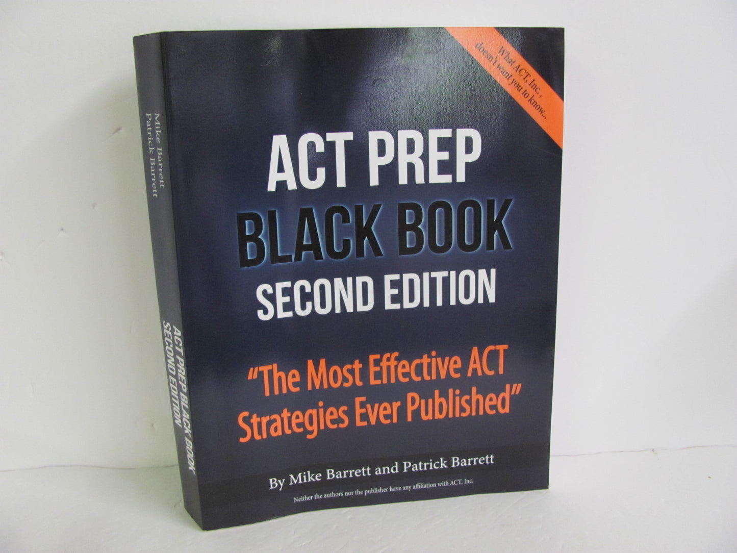ACT Prep Black Book Testing Is Easy Pre-Owned Barrett High School Testing Books