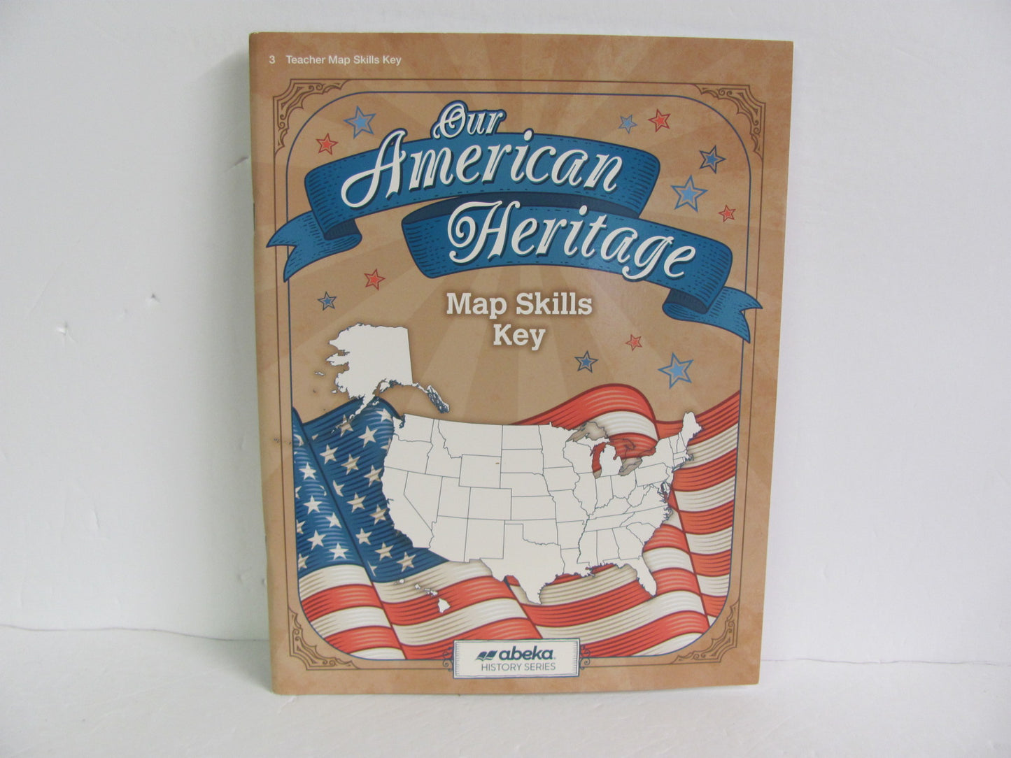 Our American Heritage Abeka Map Skills Key Pre-Owned History Textbooks