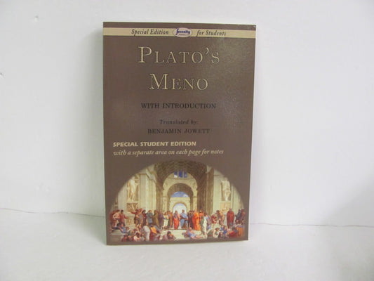 Plato's Meno Serenity Publishers Pre-Owned Plato Fiction Books