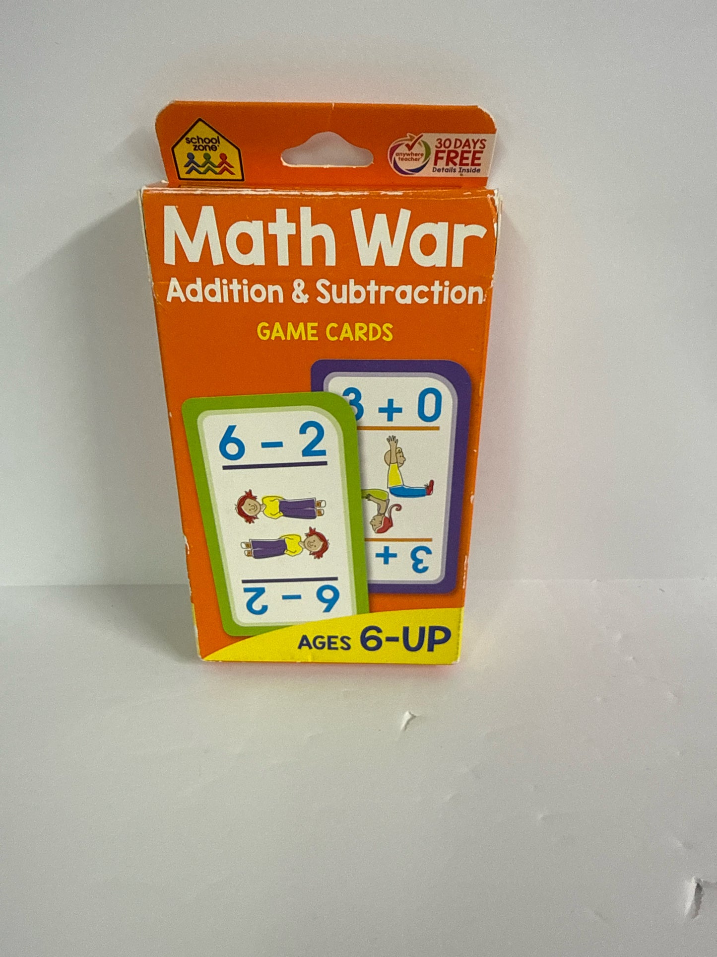Math War School Zone Cards Pre-Owned Elementary Math Help Books