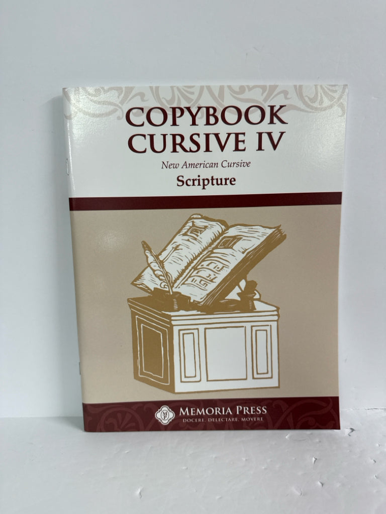 Copybook Cursive IV Memoria Press Student Book Pre-Owned Memoria Press