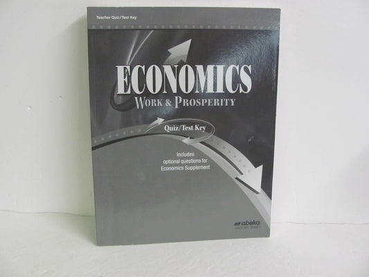 Economics Abeka Quiz/Test Key  Pre-Owned 12th Grade History Textbooks