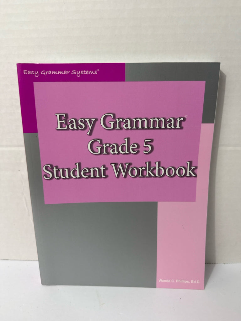 Easy Grammar 5 Easy Grammar Student Workbook Pre-Owned Language Textbooks