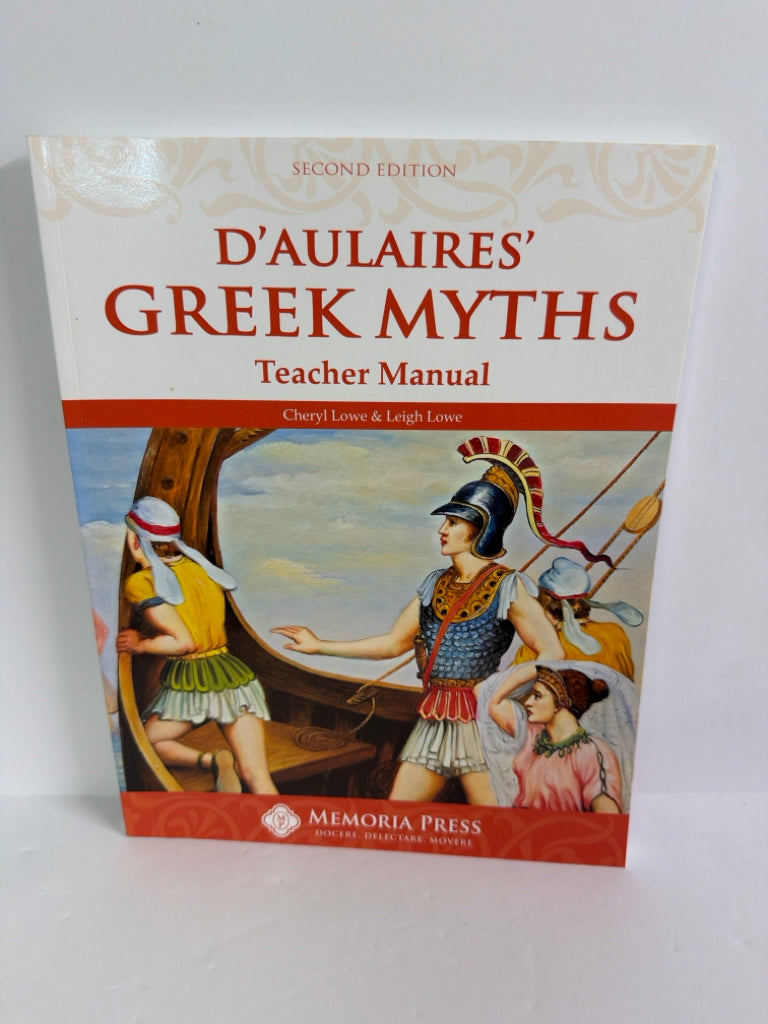 D'Aulaires' Greek Myths Memoria Press Teacher Manual Pre-Owned Memoria Press