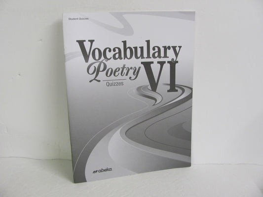 Vocabulary Poetry VI Abeka Quizzes Pre-Owned Spelling/Vocabulary Books