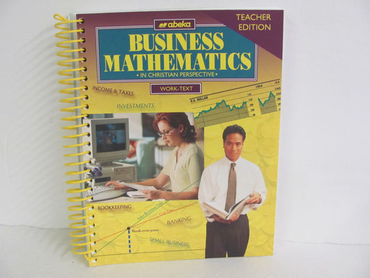 Business Mathematics Abeka Teacher Edition  Pre-Owned Mathematics Textbooks