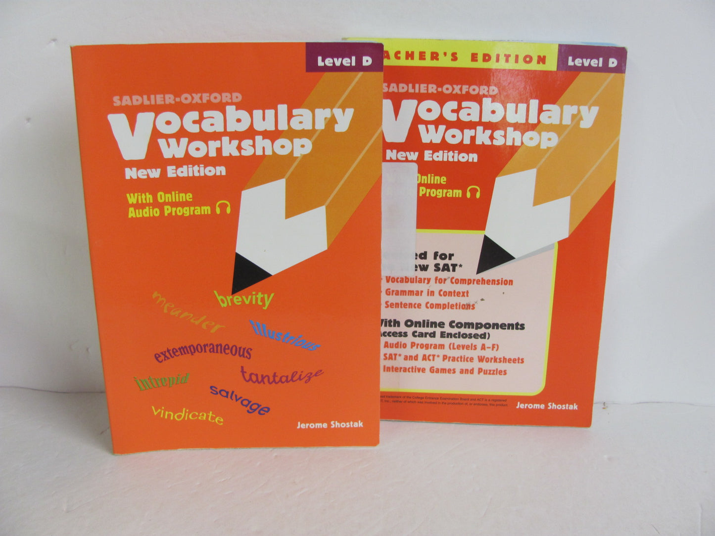 Vocabulary Workshop Level D Sadlier-Oxford Shostak Spelling/Vocabulary Books