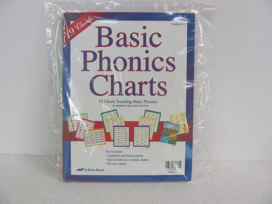 Basic Phonic Charts Abeka Cards Pre-Owned Elementary Language Textbooks