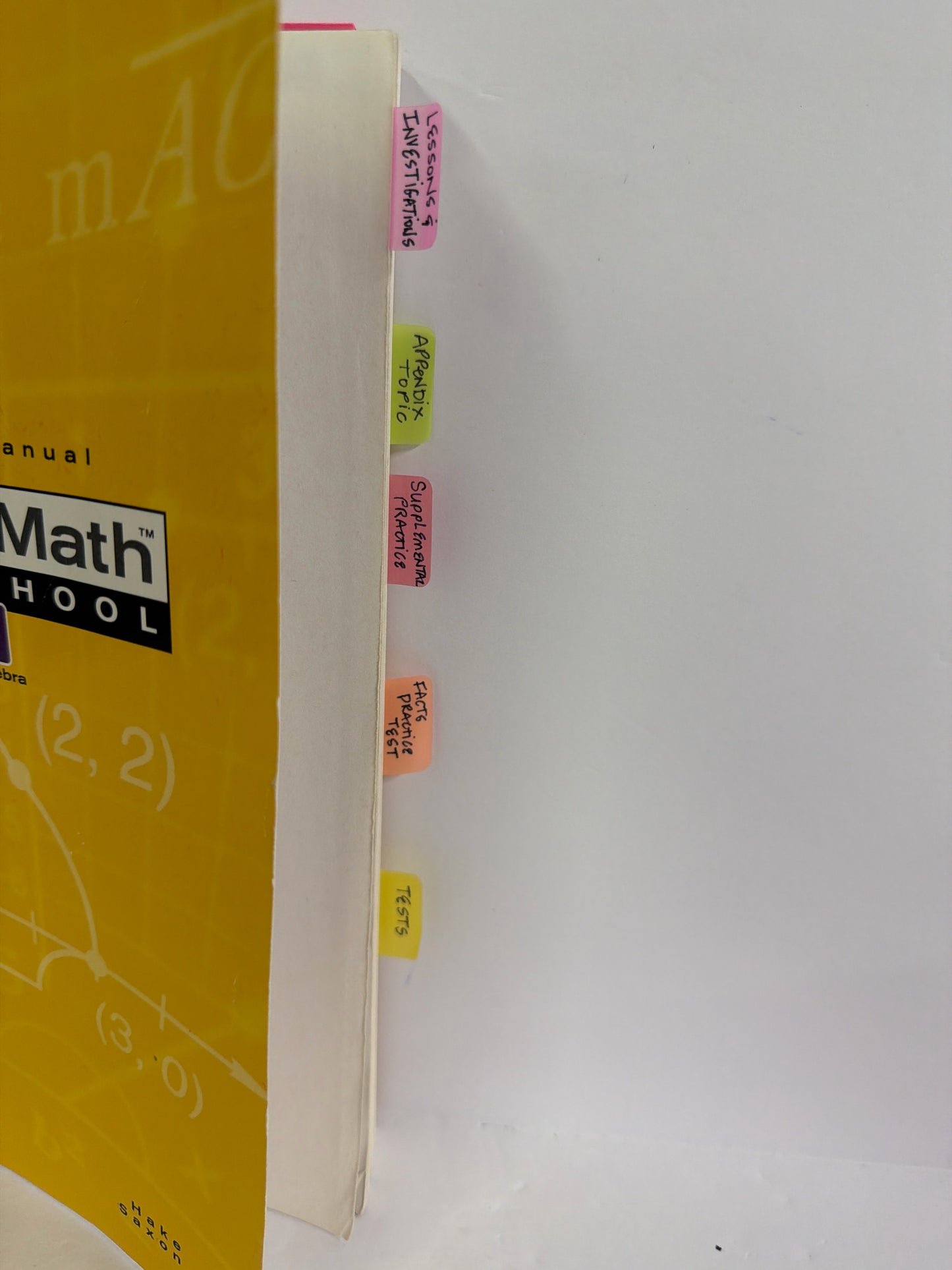 Math 87 Saxon Solutions Manual Pre-Owned Hake 7th Grade Mathematics Textbooks