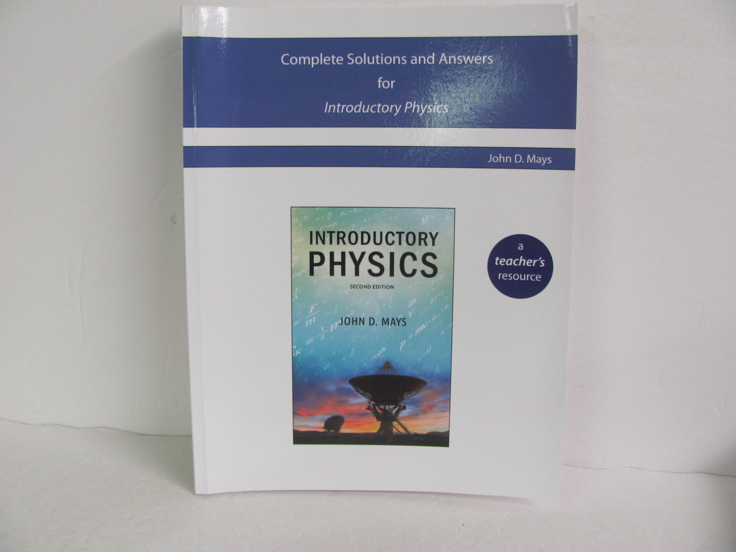 Introductory Physics Novare Solution Key Pre-Owned Mays Science Textbooks