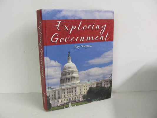 Exploring Government Notgrass Pre-Owned Notgrass High School History Textbooks