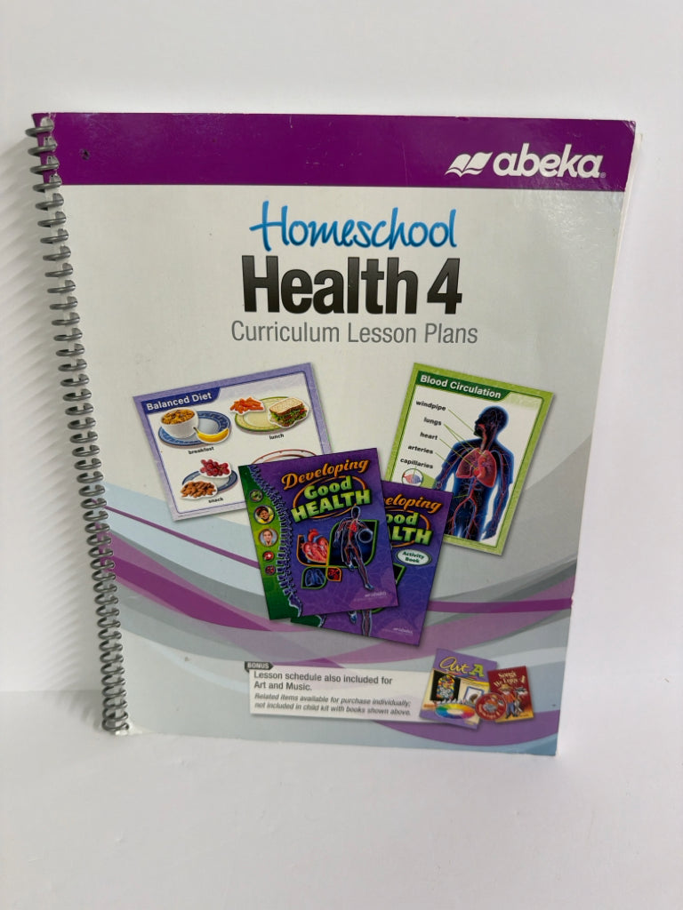 Health 4 Abeka Curriculum/Lesson Plan Pre-Owned 4th Grade Science Textbooks