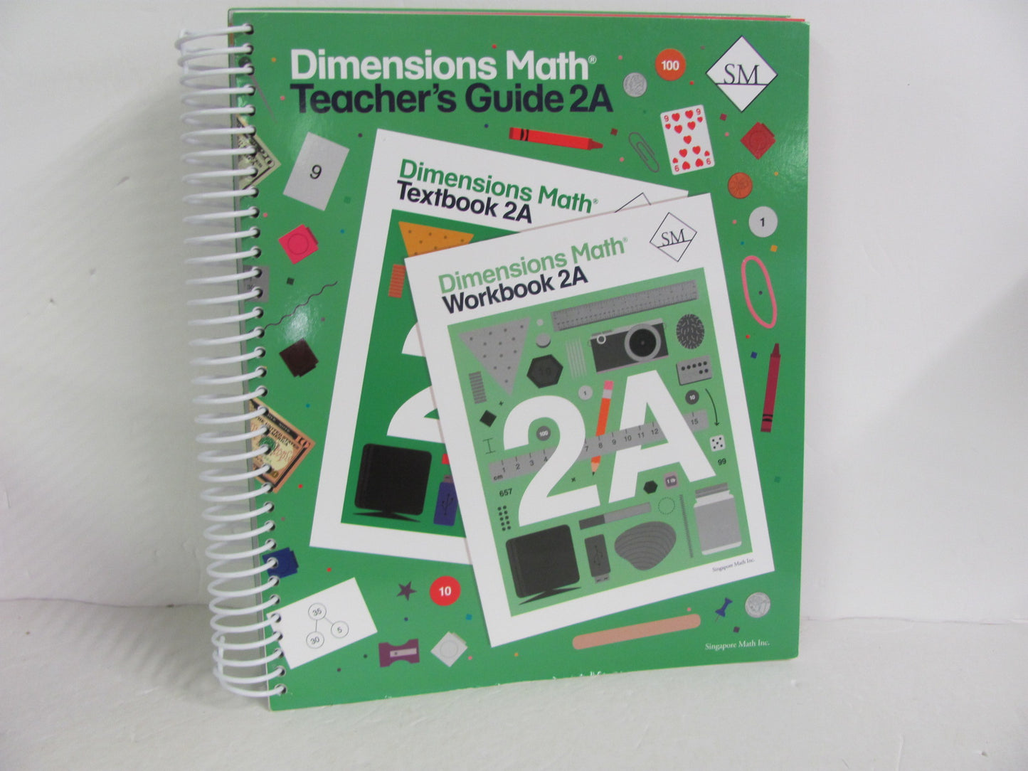 Dimensions Math 2A Singapore Teacher Guide Pre-Owned Mathematics Textbooks