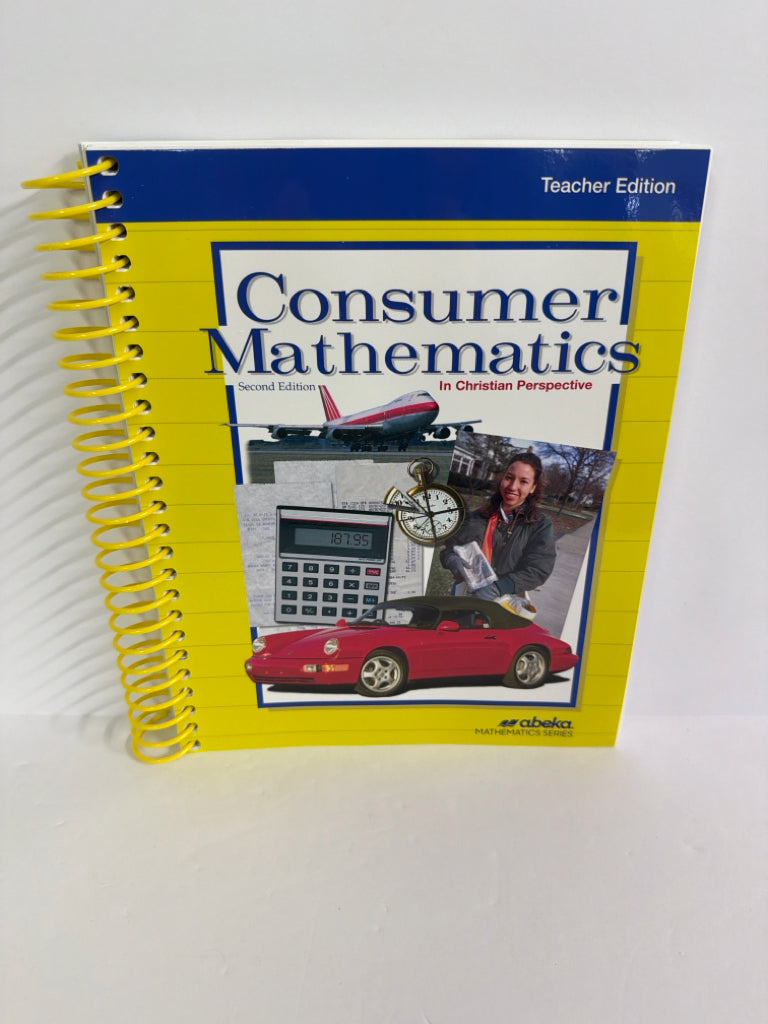 Consumer Mathematics Abeka Teacher Key Pre-Owned Mathematics Textbooks