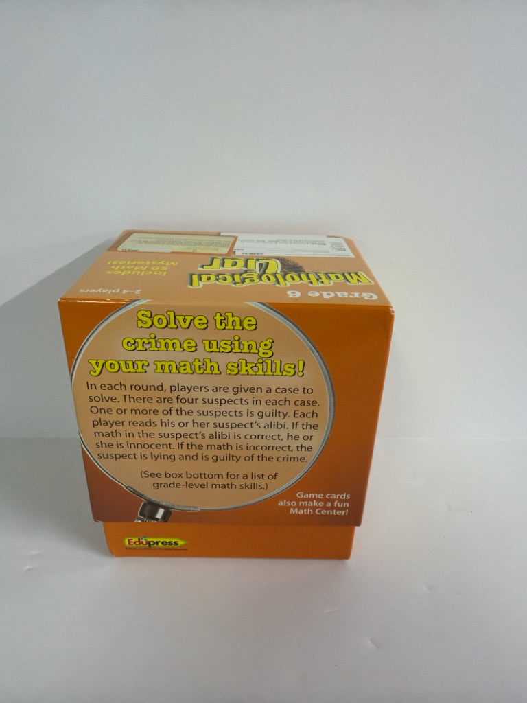 Mathological Liar Edupress Game Pre-Owned Games/Puzzles