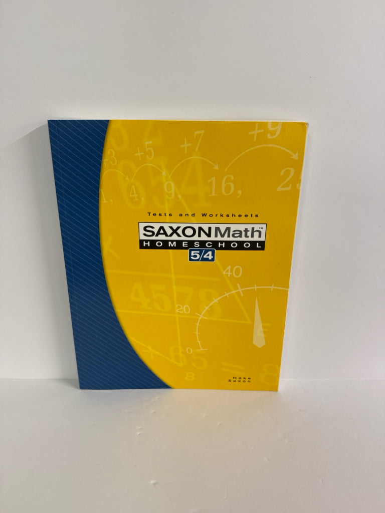 Math 54 Saxon Tests and Worksheets Pre-owned Hake Mathematics Textbooks