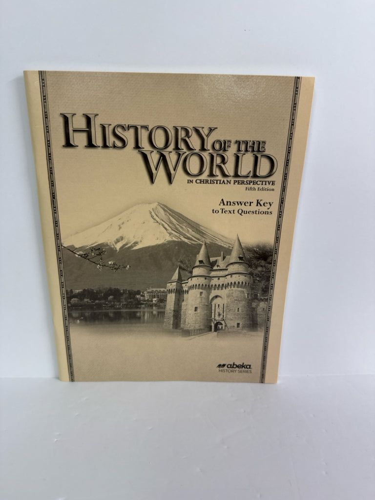 History of the World Abeka Answer Key Pre-Owned 7th Grade History Textbooks