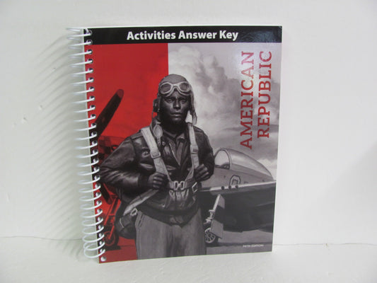 American Republic BJU Press Activity Key Pre-Owned 8th Grade History Textbooks