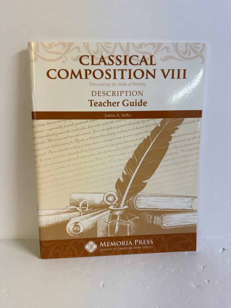 Classical Composition VIII Memoria Press Teacher Guide Pre-Owned Memoria Press